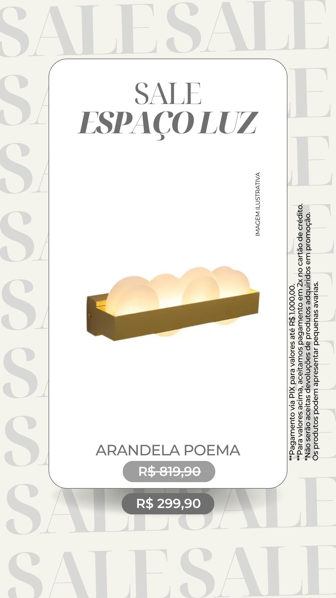 Arandela Poema 