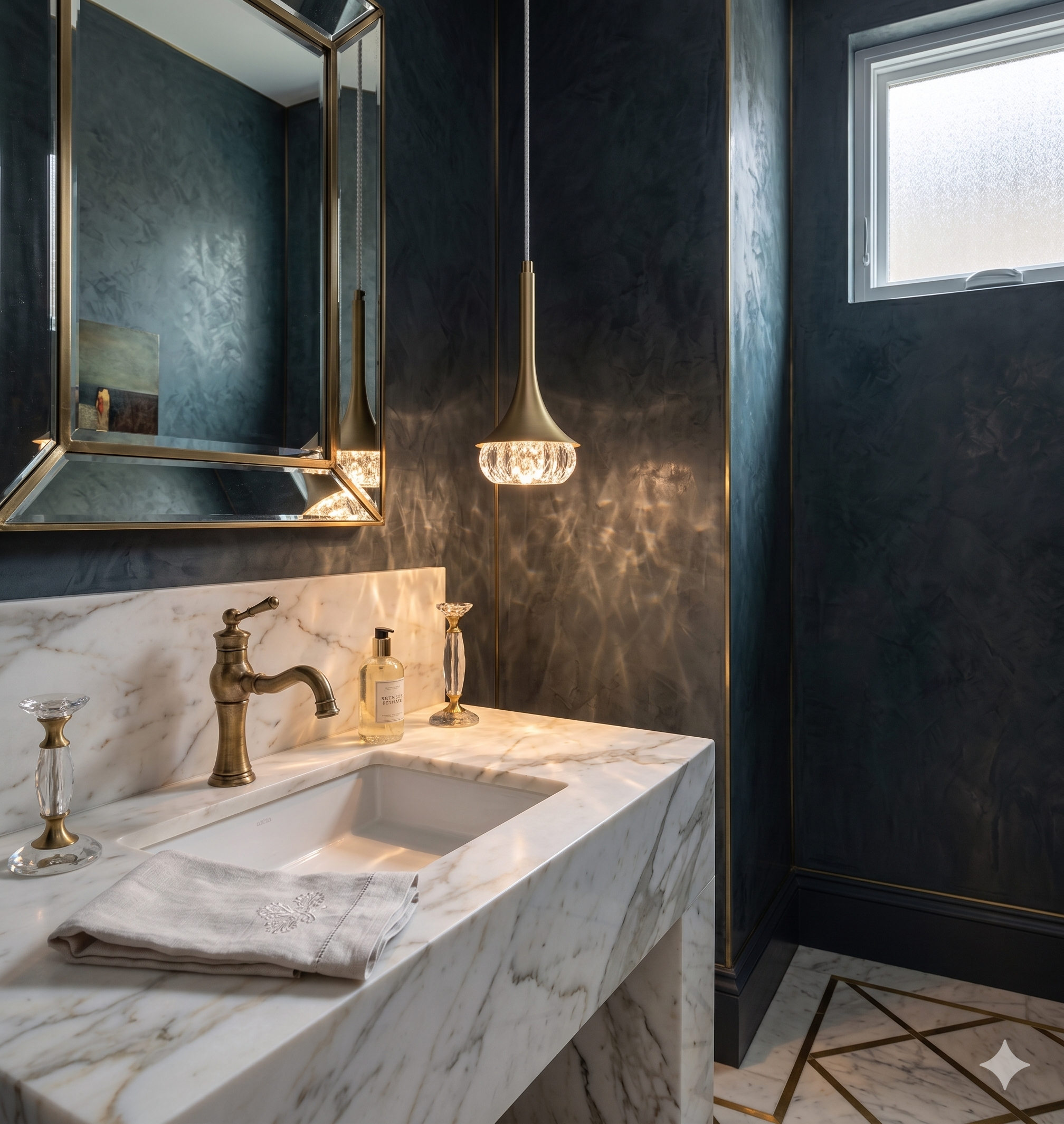 Pendente Cristal Dourado.